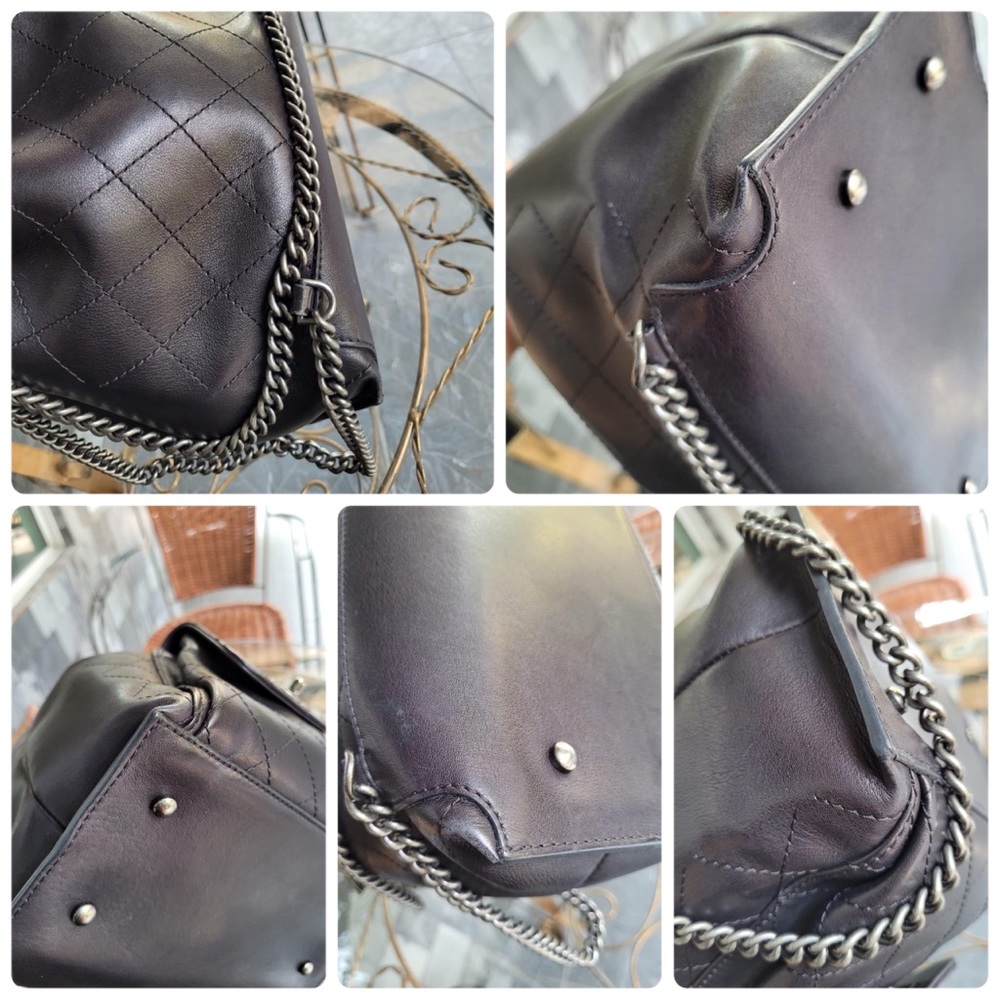 ❌SOLD❌SUPER CUTE!Chanel Bag Black Backpack Quilted Calfskin/Can use as a HandBag - Picture 13 of 16